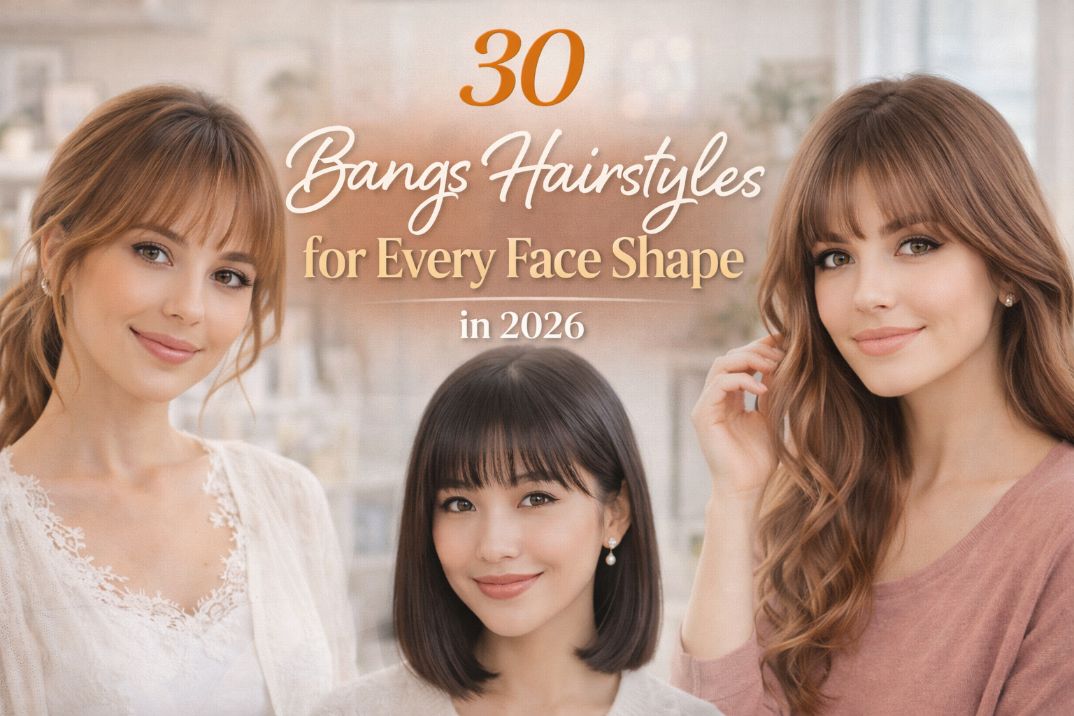 30 Bangs Hairstyles for Every Face Shape in 2026