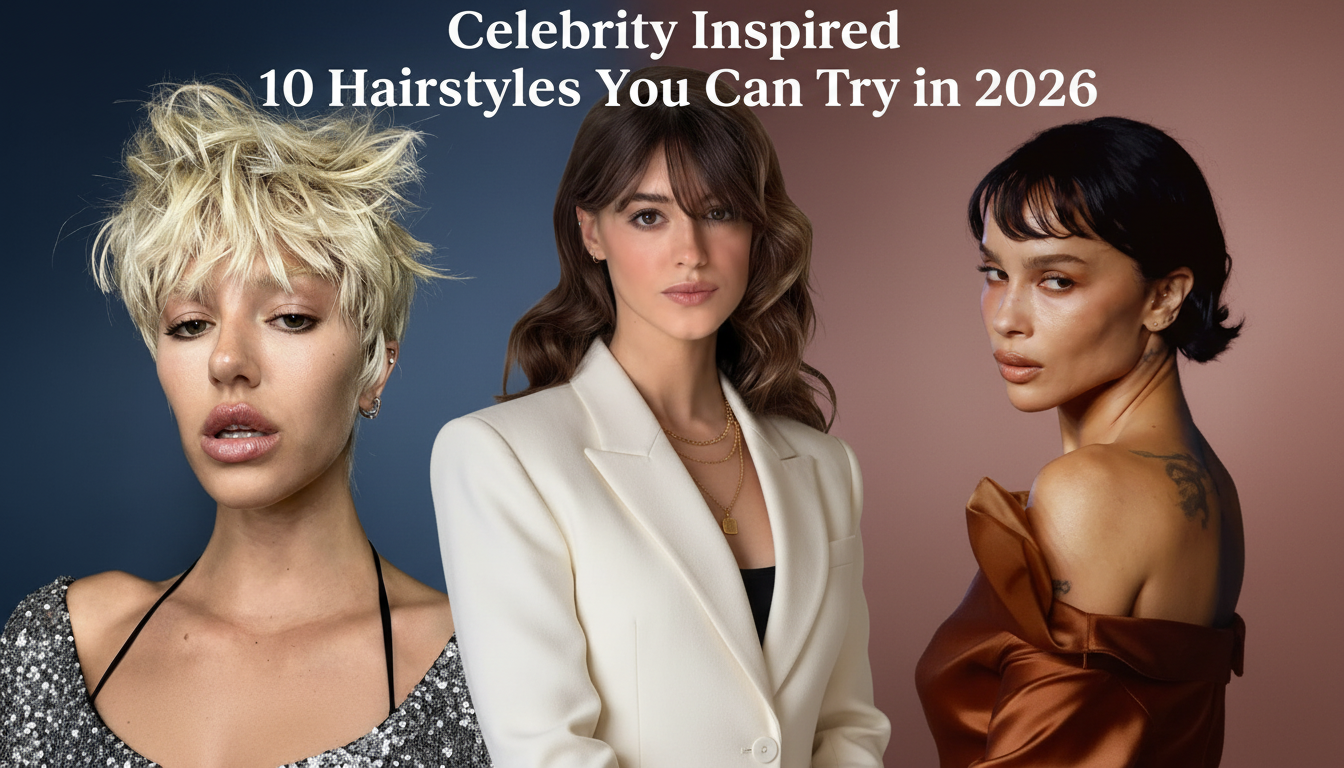 Celebrity Inspired 10 Hairstyles You Can Try in 2026